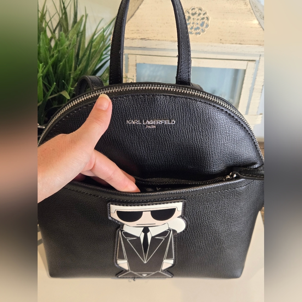 Karl Lagerfeld Black Backpack